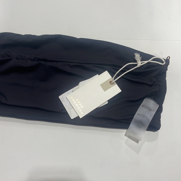 GOOD AMERICAN Black Tube Top Bikini SZ 3 (L) NWT - Picture 4 of 5